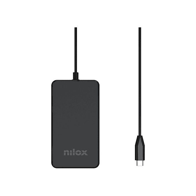 Nilox NXPDCGAN65W Alimentatore GaN USB-C 65W Power Delivery per Laptop Notebook Tablet Smartphone colore Nero