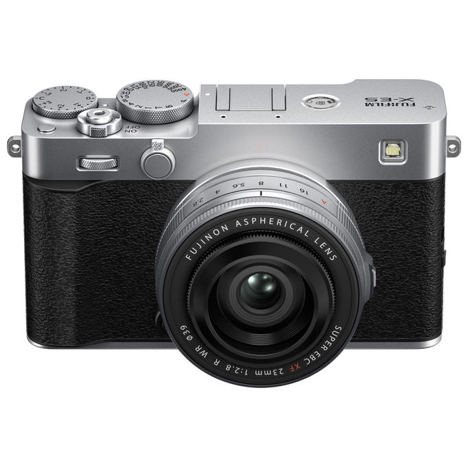 Fujifilm X-E5 KIT XF23MMF2.8 R WR Fotocamera Mirrorless APS-C 40.2 MP Video 6.2K IBIS Wi-Fi Bluetooth colore Argento