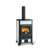 La Nordica 3004101 Rossella R1.16 Stufa a Legna Maiolica 9 kW 86% Rendimento 252 m³ colore Bianco