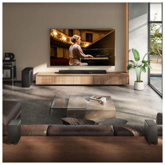 Hisense AX5140Q Soundbar 5.1.4 Canali 600 W Subwoofer Wireless 280 W Dolby Atmos DTS:X Bluetooth 5.3 eARC colore Nero