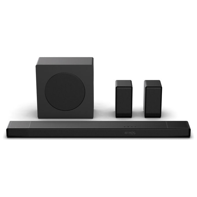 Hisense AX5140Q Soundbar 5.1.4 Canali 600 W Subwoofer Wireless 280 W Dolby Atmos DTS:X Bluetooth 5.3 eARC colore Nero