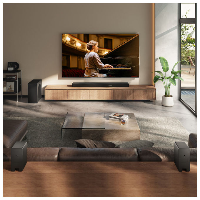 Hisense AX5140Q Soundbar 5.1.4 Canali 600 W Subwoofer Wireless 280 W Dolby Atmos DTS:X Bluetooth 5.3 eARC colore Nero