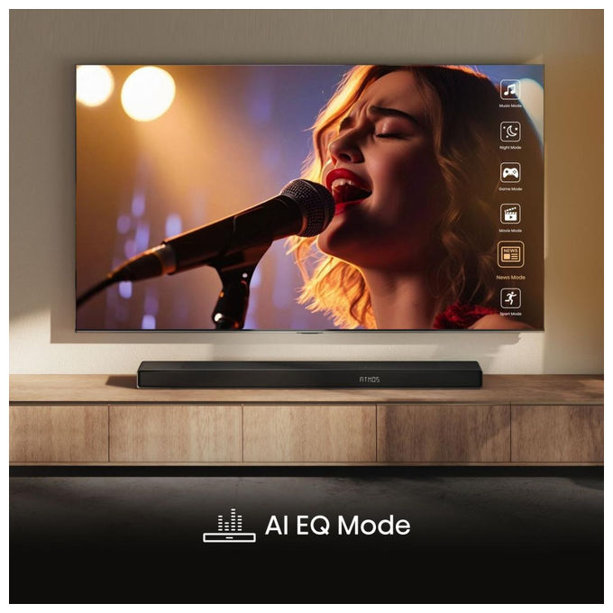 Hisense AX5140Q Soundbar 5.1.4 Canali 600 W Subwoofer Wireless 280 W Dolby Atmos DTS:X Bluetooth 5.3 eARC colore Nero