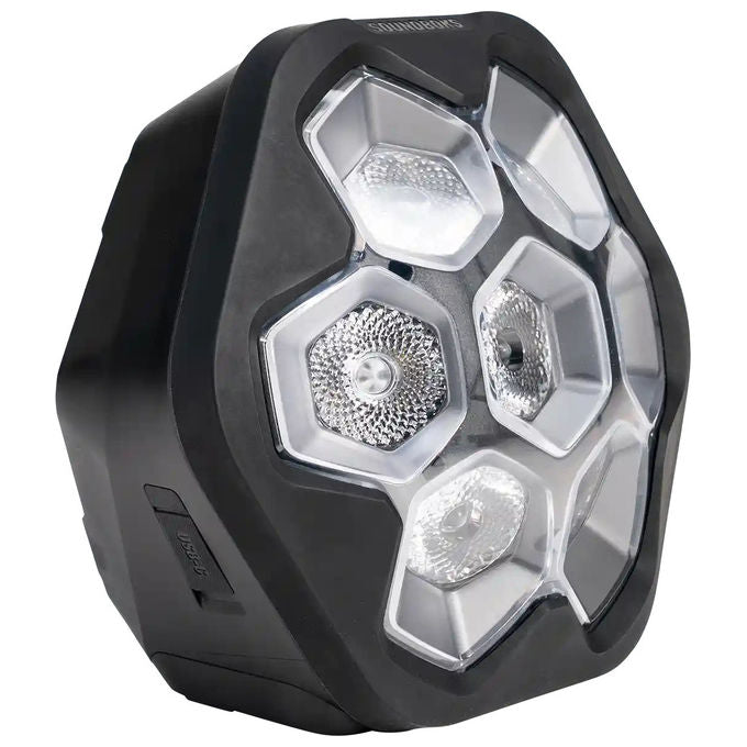 Soundboks LIGHTBOKS Faro da Discoteca LED RGBW 7x12W Bluetooth IP65 Batteria 13h colore Nero
