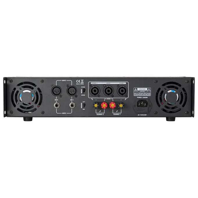 Gemini XGA-5000 Amplificatore di Potenza Professionale 2.0 Canali 5000W IPP 550W RMS 4 Ohm Bridge 1100W colore Nero