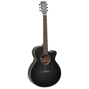Tanglewood TWBB-SFCE Blackbird Chitarra Elettroacustica Super Folk Cutaway Mogano scala 650 mm colore Nero