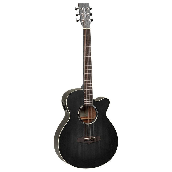Tanglewood TWBB-SFCE Blackbird Chitarra Elettroacustica Super Folk Cutaway Mogano scala 650 mm colore Nero