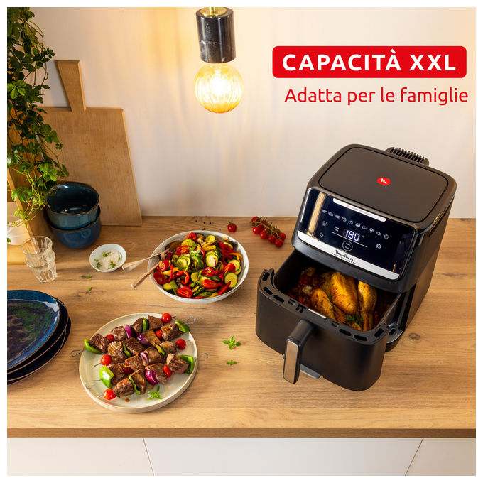 Moulinex EZ8428F0 Easy Fry Silence Friggitrice ad aria 7 L 1800 W 10 Programmi Display Touch colore Nero