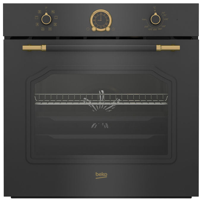 Beko RBIM19200AD b300 Forno da incasso Elettrico Multifunzione 72 L Classe A 8 Funzioni AeroPerfect (59.5x59.4x56.7 cm) colore Antracite