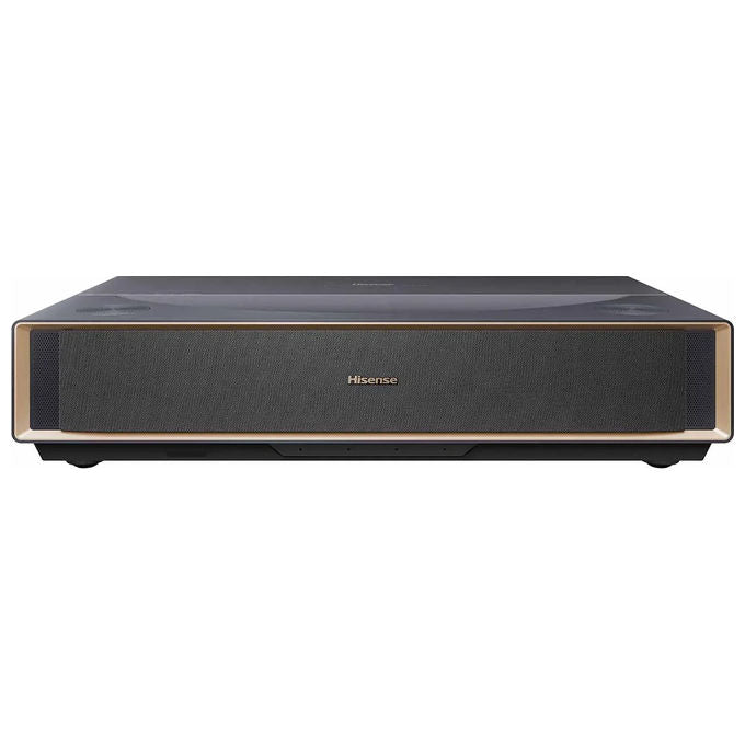 Hisense PT1 LaserCinema Videoproiettore Ultra Short Throw 4K UHD 2500 ANSI Lumen Dolby Vision Atmos IMAX Enhanced VIDAA U7 colore Nero