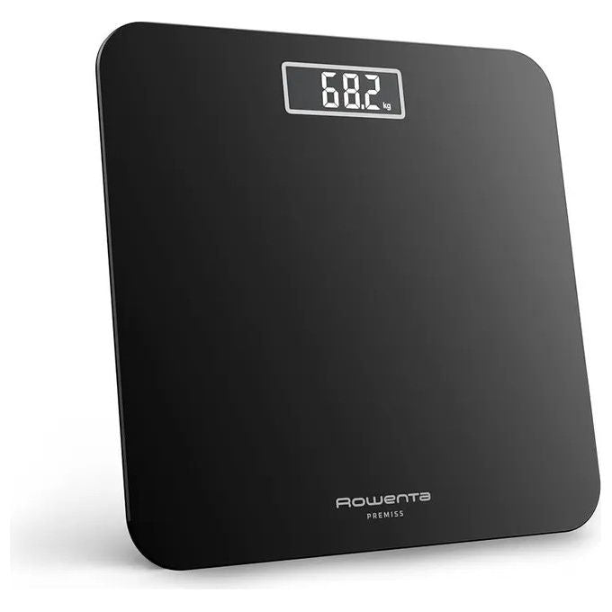 Rowenta BS1803V0 Premiss 2.0 Bilancia Pesapersone Digitale 160 Kg Vetro Temperato Display LCD colore Arancione