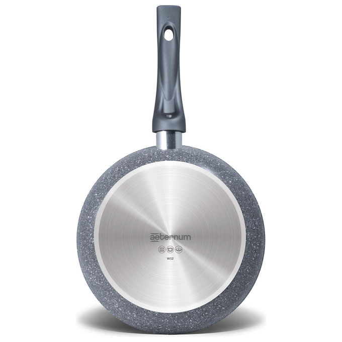 Aeternum Y0F6SET001 Madame Petravera 3.0 Set 2 Padelle Antiaderenti Full Induction 24 e 28 cm colore Grigio