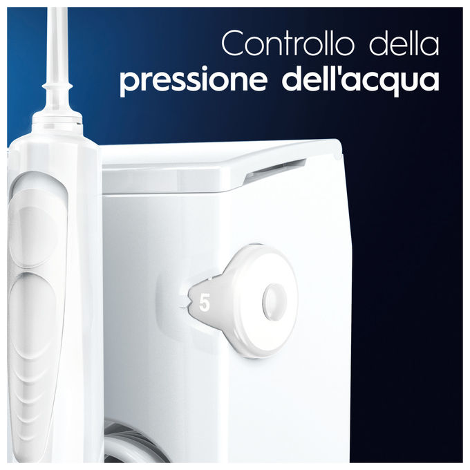 Oral-B IO6 OXYJET Spazzolino elettrico e Idropulsore Tecnologia Microbollicine 5 modalita' con Timer colore Bianco