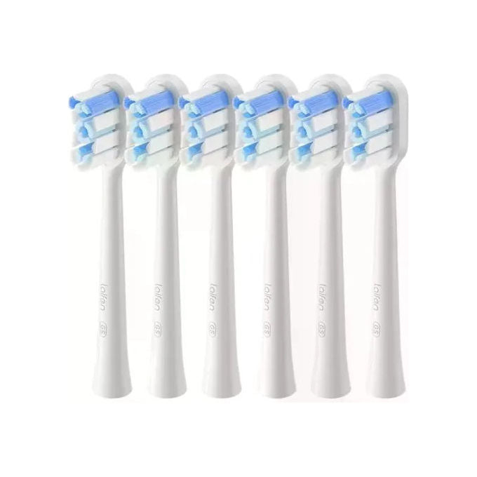 Laifen LFTB01-GTGX3 Wave Testine di Ricambio Super Clean per Spazzolino Elettrico 3 Pezzi colore Trasparente