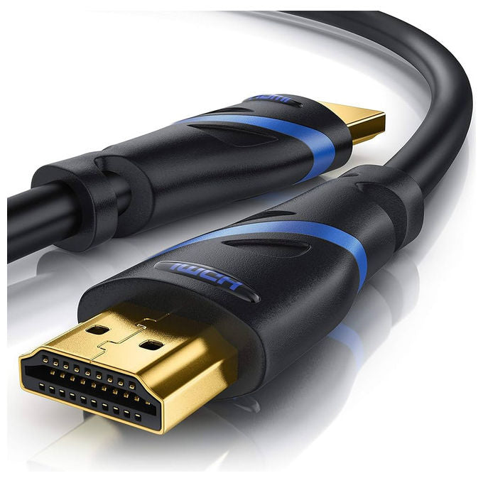 Standard S3708 Cavo HDMI Ultra High Speed 8K HDMI 2.1 Ethernet 48 Gbps 7680x4320 60Hz HDR 3 mt colore Nero