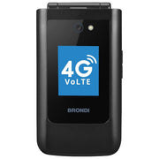 Brondi MAGNUM XXL 4G Telefono Cellulare a Conchiglia Dual SIM 4G Display 3.2'' Fotocamera 2 MP Bluetooth 5.1 colore Nero