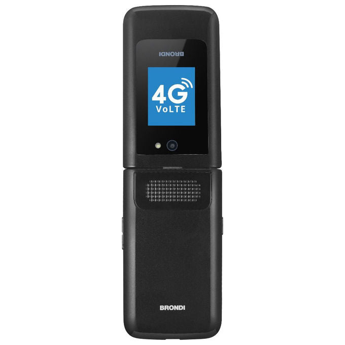 Brondi MAGNUM XXL 4G Telefono Cellulare a Conchiglia Dual SIM 4G Display 3.2'' Fotocamera 2 MP Bluetooth 5.1 colore Nero