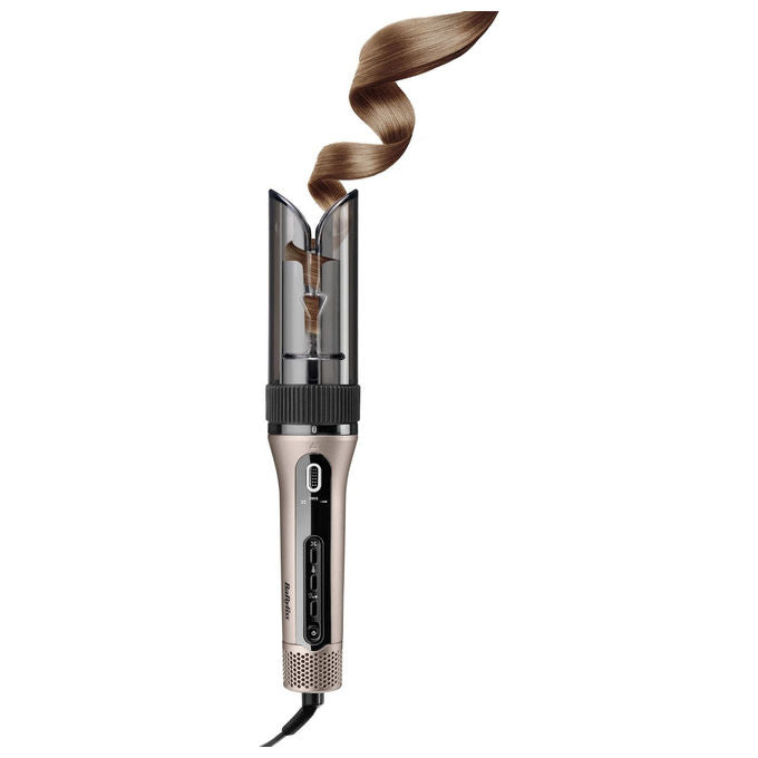 BaByliss C6688E Arricciacapelli Automatico Ceramica 440 W 4 Temperature Rotazione Automatica 360° colore Metallico