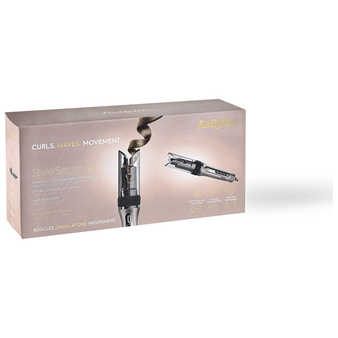 BaByliss C6688E Arricciacapelli Automatico Ceramica 440 W 4 Temperature Rotazione Automatica 360° colore Metallico