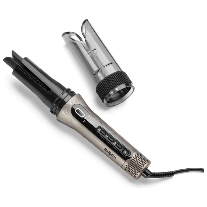 BaByliss C6688E Arricciacapelli Automatico Ceramica 440 W 4 Temperature Rotazione Automatica 360° colore Metallico