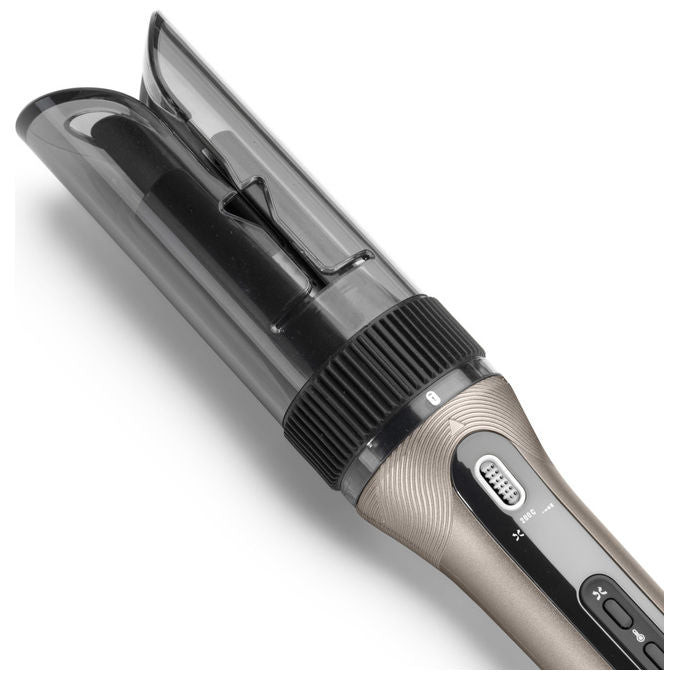 BaByliss C6688E Arricciacapelli Automatico Ceramica 440 W 4 Temperature Rotazione Automatica 360° colore Metallico