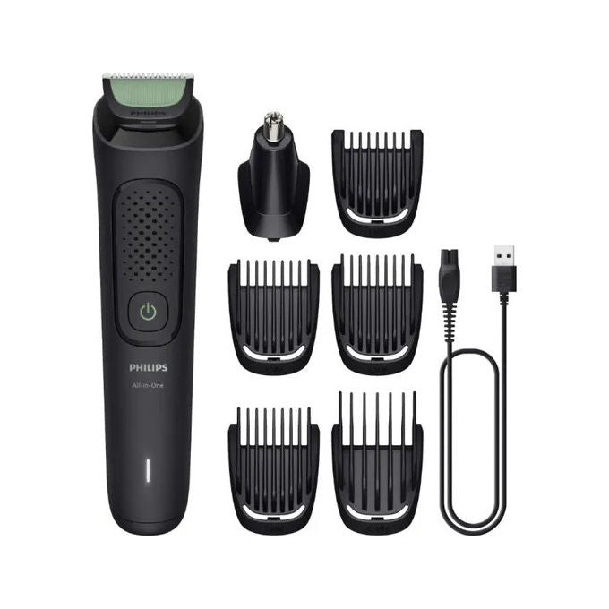 Philips MG3920-15 Serie 3000 Rifinitore Multiuso 7 in 1 Lame Autoaffilanti 60 min autonomia colore Nero
