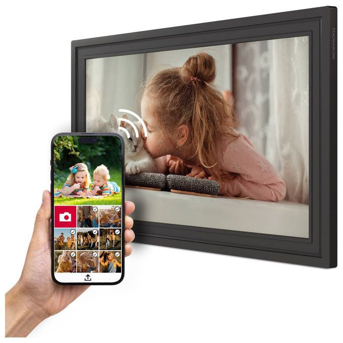 Thomson F15 Cornice Digitale Smart 15.6'' Full HD IPS Touch Screen Wi-Fi 32 GB colore Nero
