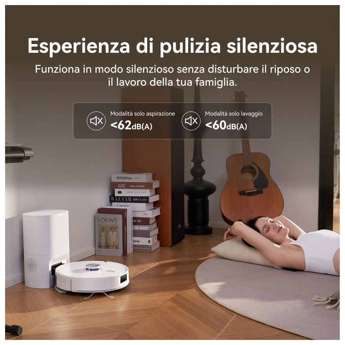 Narwal CP-ZD-A00198-00-00 Freo S Robot Aspirapolvere Lavapavimenti LDS 8000 Pa 3.5 L autonomia 210 min Wi-Fi App Mappatura 3D colore Bianco