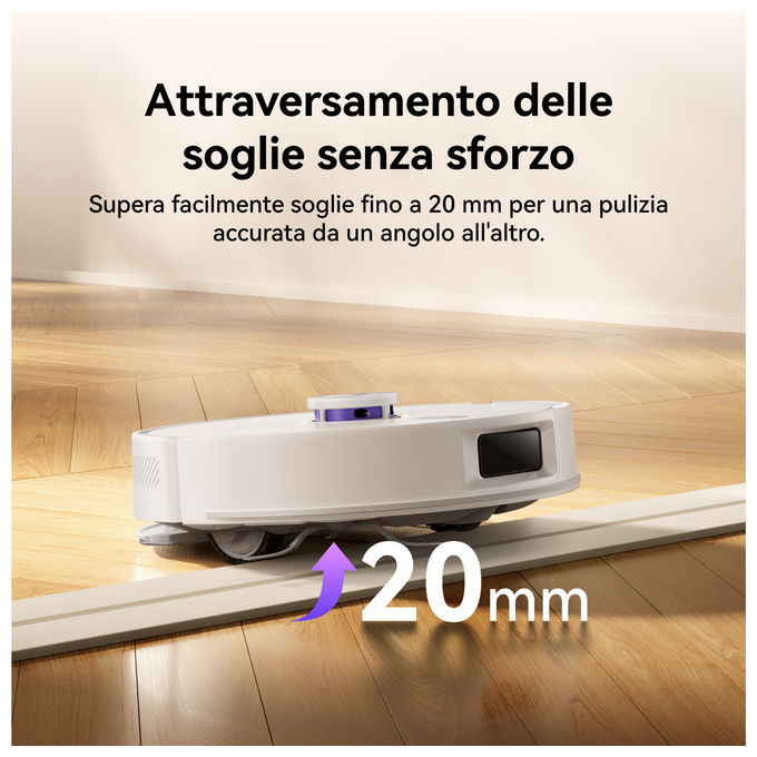 Narwal CP-ZD-A00198-00-00 Freo S Robot Aspirapolvere Lavapavimenti LDS 8000 Pa 3.5 L autonomia 210 min Wi-Fi App Mappatura 3D colore Bianco