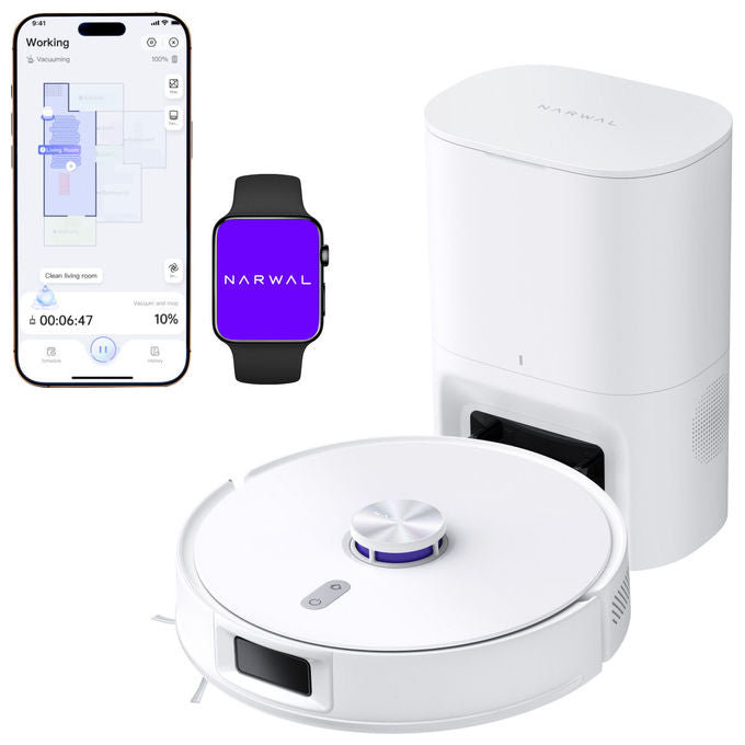 Narwal CP-ZD-A00198-00-00 Freo S Robot Aspirapolvere Lavapavimenti LDS 8000 Pa 3.5 L autonomia 210 min Wi-Fi App Mappatura 3D colore Bianco