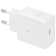 Samsung EP-T4511XWEGEU Super Fast Charging 2.0 Caricabatterie 45W USB-C con Cavo Tecnologia GaN colore Bianco
