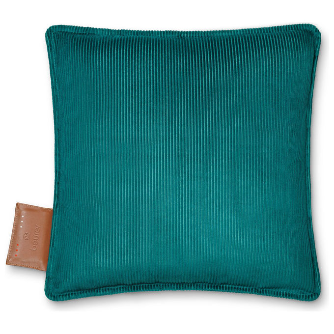 Beurer HK77 Heaty Cuscino Riscaldante Senza Fili 45x45 cm 3 Livelli di Temperatura Autonomia 4h colore Blu