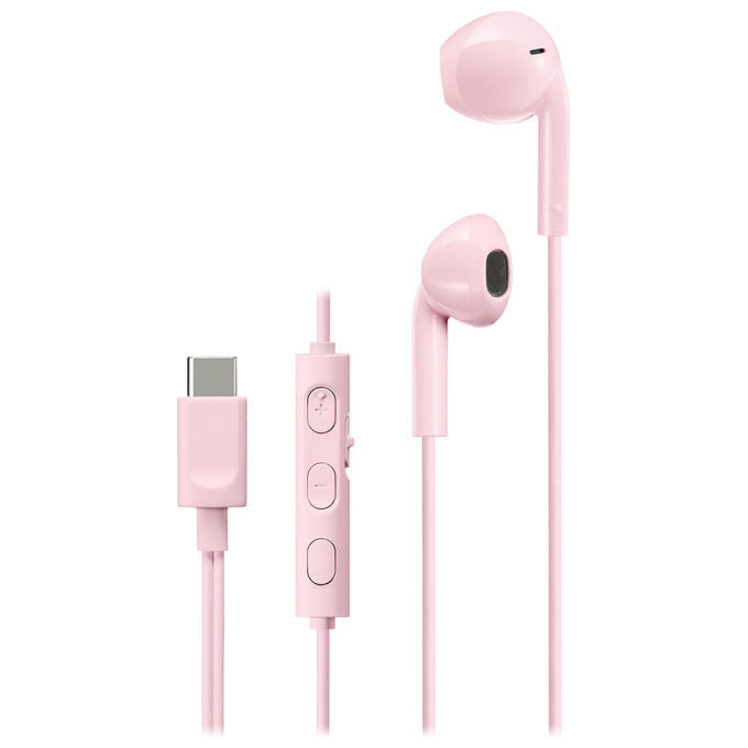 JVC HA-FR17UC Auricolari In-ear Cablati USB Tipo-C Microfono Integrato IPX2 colore Rosa