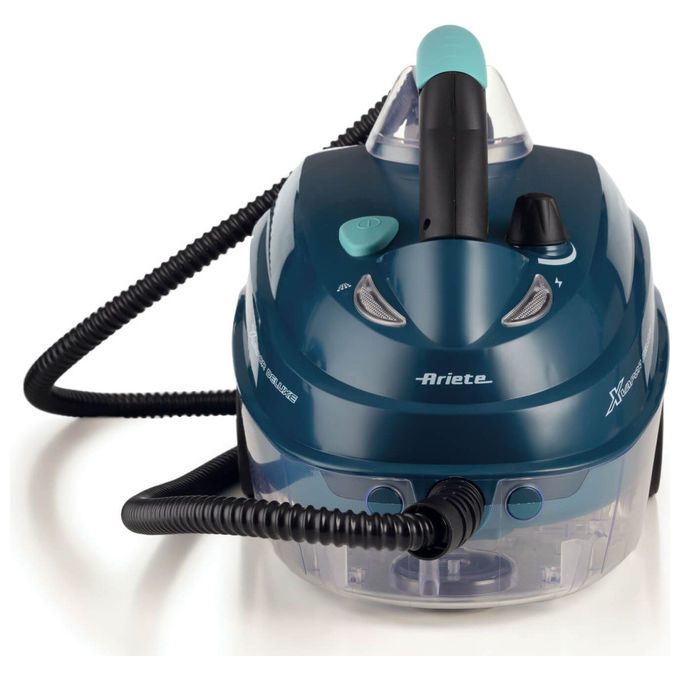 Ariete 4146 XVapor Deluxe Pulitore a Vapore Portatile 1500W 5 bar Caldaia 1,6 L Autonomia 60 min Cavo 6 m colore Blu