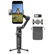 DJI DJOM8P Osmo Mobile 8 Combo Advanced Tracking Stabilizzatore Gimbal Smartphone 3 Assi ActiveTrack 7.0 360° Manico Telescopico Treppiede 10 ore