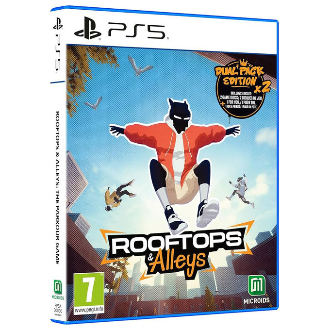 Microids Rooftops and Alleys The Parkour Game Dual Pack Edition Gioco PS5 PlayStation 5 Sportivo Multiplayer 4 Giocatori