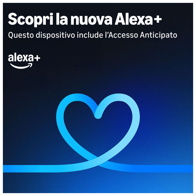 Amazon B0DTQF1MQT Echo Show 8 Smart Display 8.7'' Alexa Wi-Fi 6 Bluetooth Fotocamera 13 MP colore Grafite