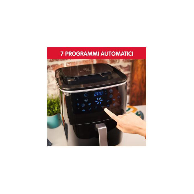 Moulinex AL2018 Friggitrice ad aria 6,5 L 1700 W 7 Programmi Display LCD colore Nero