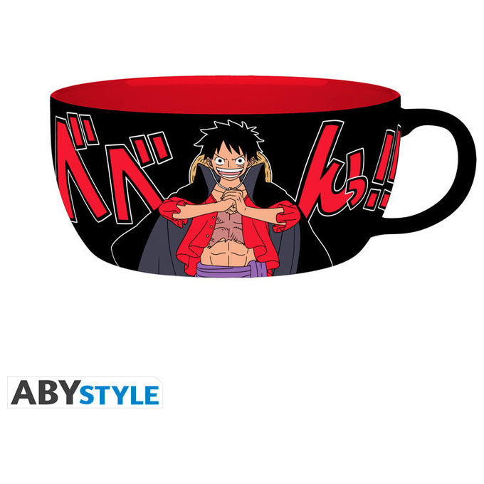 ABYstyle ABYTAB127 One Piece Set Colazione Tazza e Ciotola Luffy Ceramica 350 ml colore Multicolore