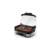 Philips HD6212-90 Griglia Elettrica da Tavolo 2400 W Affumicatore Infusore Aromi Piastre Maifan 1250 cm² colore Nero