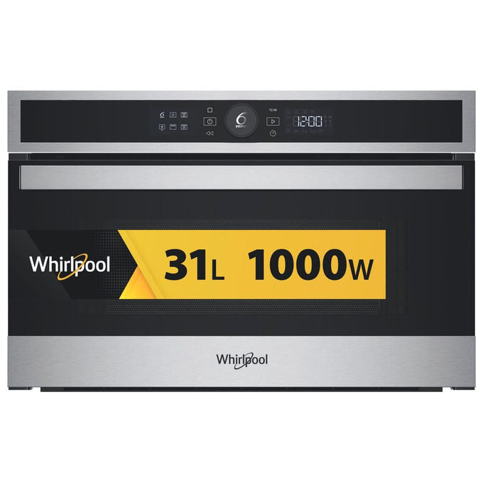 Whirlpool WMD4I4MX Forno a microonde da incasso con Grill 31 L 1000 W 6° Senso Crisp Display LCD Touch colore Acciaio Inox