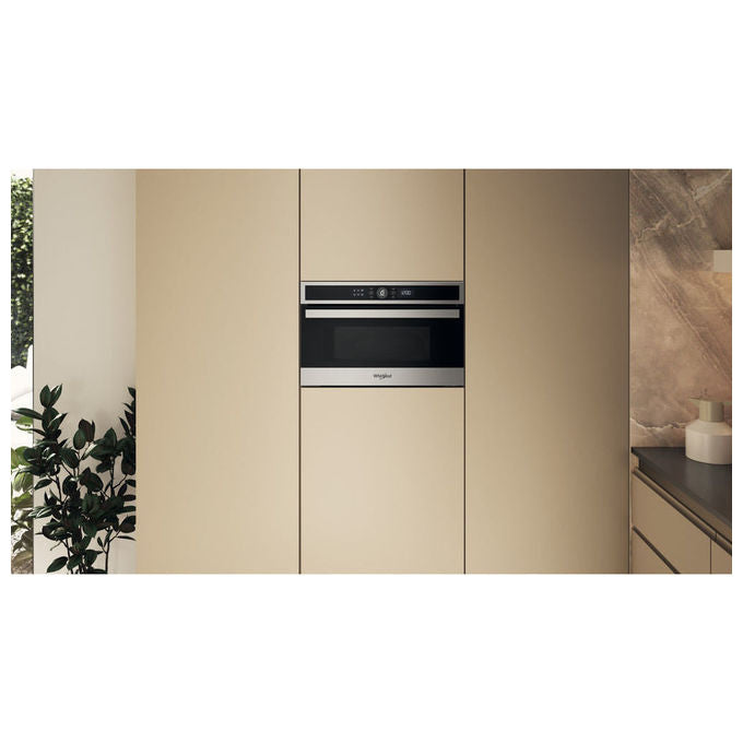 Whirlpool WMD4I4MX Forno a microonde da incasso con Grill 31 L 1000 W 6° Senso Crisp Display LCD Touch colore Acciaio Inox