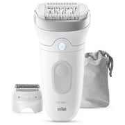 Braun 7-041 Silk-épil 7 Epilatore Wet and Dry MicroGrip Senza Fili 40 pinzette 2 velocita' autonomia 40 min colore Bianco