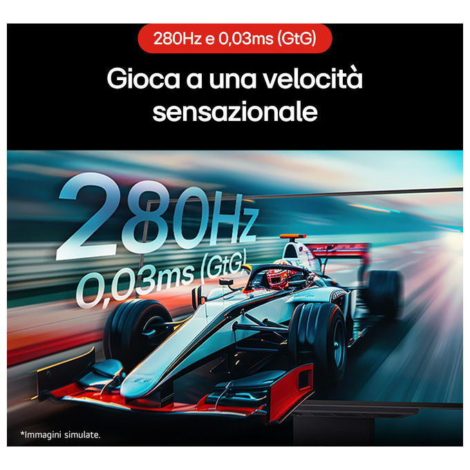 LG 27GX700A UltraGear Monitor Gaming 27'' OLED QHD 2560x1440 280Hz 0,03ms G-SYNC FreeSync Premium Pro colore Nero