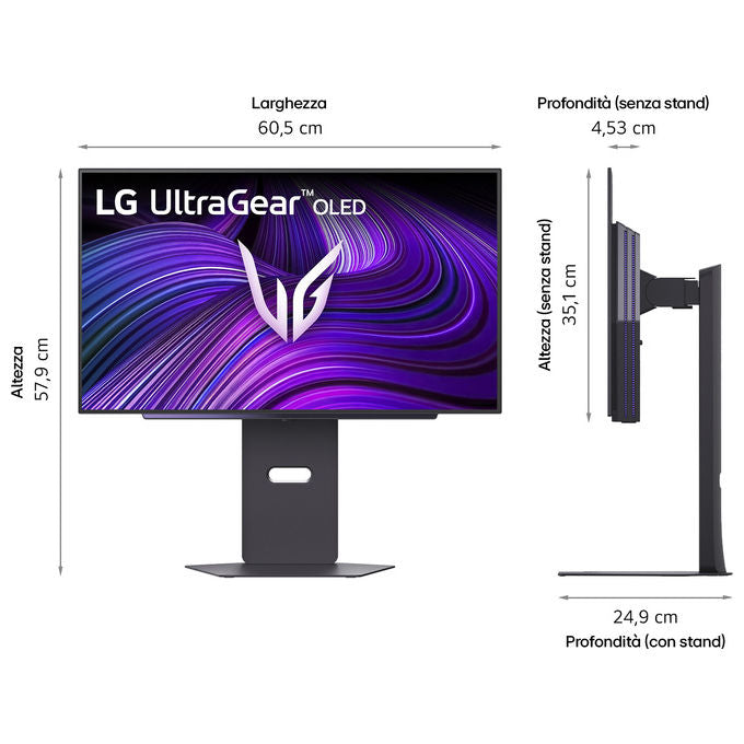 LG 27GX700A UltraGear Monitor Gaming 27'' OLED QHD 2560x1440 280Hz 0,03ms G-SYNC FreeSync Premium Pro colore Nero