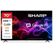 Sharp 70HP5265E TV QLED 70'' 4K Ultra HD Smart TV Google TV Dolby Vision Dolby Atmos Wi-Fi colore Nero