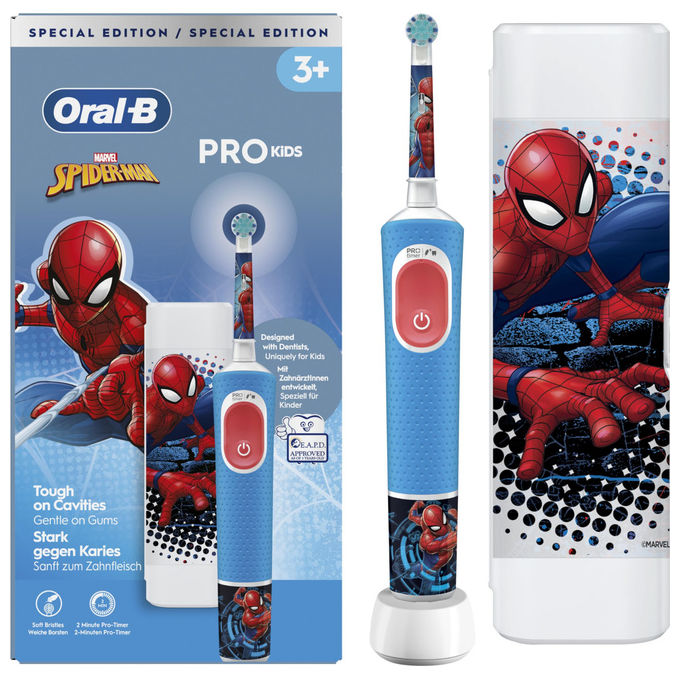 Oral-B IO2SPIDERMAN iO Kids Spazzolino elettrico rotante 3 modalita' timer 2 min app Disney Magic colore Blu