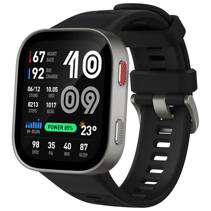 Amazfit A2568 Bip Max Smartwatch AMOLED 2.07'' GPS 4GB Mappe Offline 150+ Sport 5 ATM Autonomia 20 Giorni colore Argento