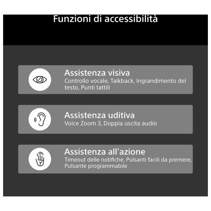 Sony K-55XR75M2 BRAVIA 7 II Smart TV 55'' 4K Ultra HD LED RGB Google TV Dolby Vision Atmos Wi-Fi 6E colore Nero