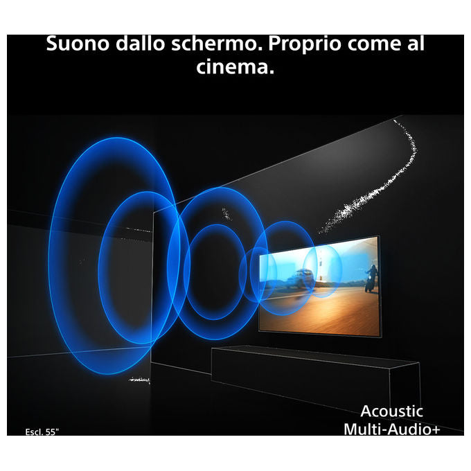 Sony K-55XR75M2 BRAVIA 7 II Smart TV 55'' 4K Ultra HD LED RGB Google TV Dolby Vision Atmos Wi-Fi 6E colore Nero